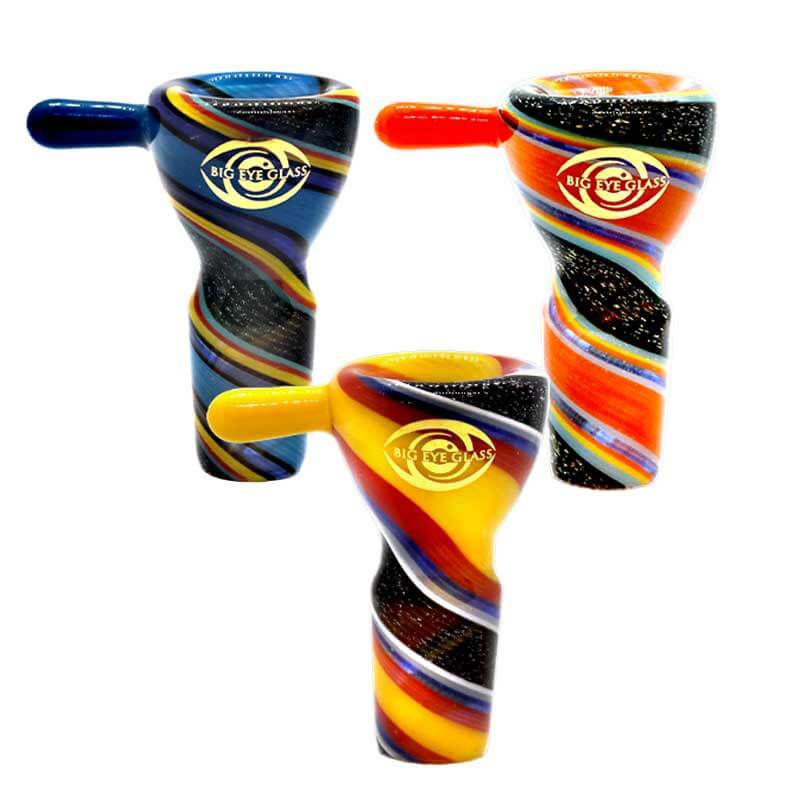 Full American Color Wig Wag Bowl (Q111) | 14mm | Male | Assorted Colors - image 1 of 2